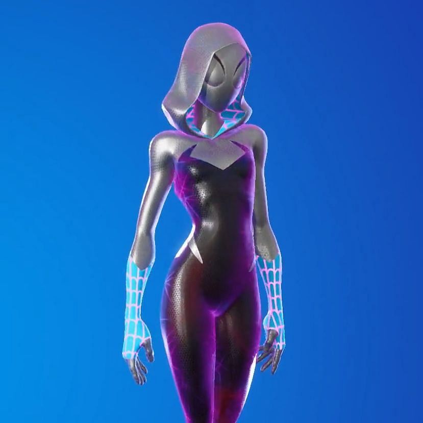 Spider-Gwen ranks high in the list of the best Fortnite Spider-Man skins (Image via Epic Games)