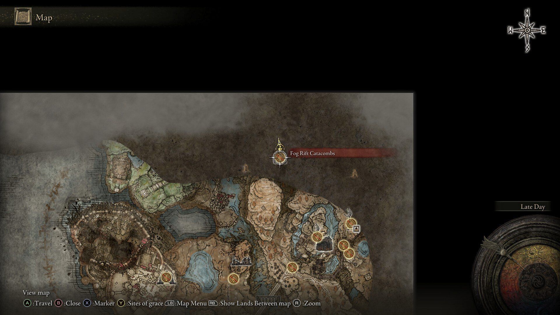 The Fog Rift Catacomb location in Elden Ring Shadow of the Erdtree (Image via FromSoftware)