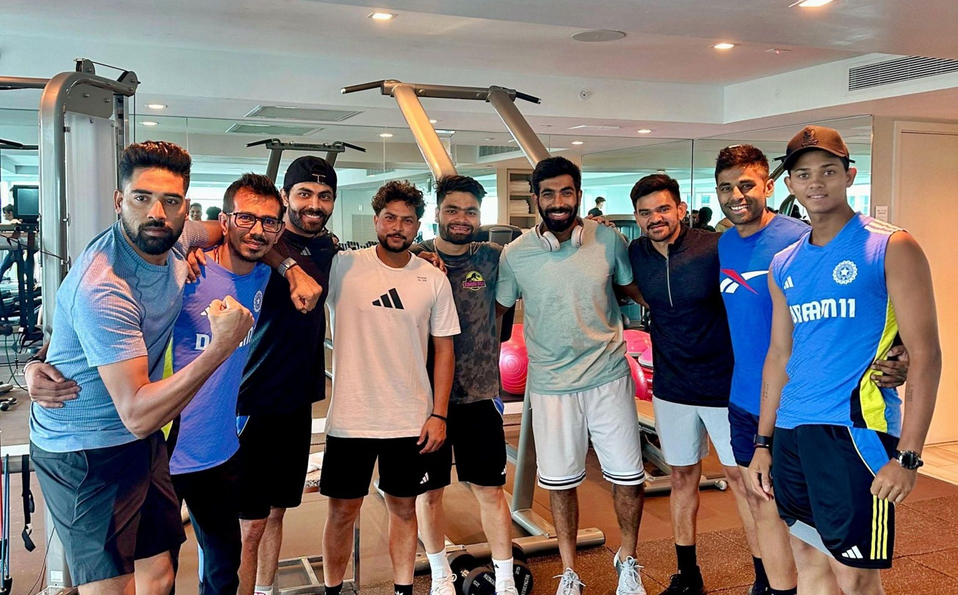 Jasprit Bumrah with Indian contingent. (Image: Jasprit Bumrah/Instagram)