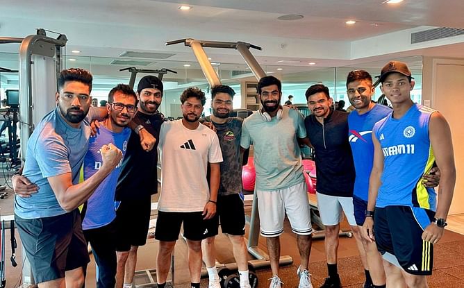 [Picture] Jasprit Bumrah works out with his teammates ahead of IND vs CAN 2024 T20 World Cup clash