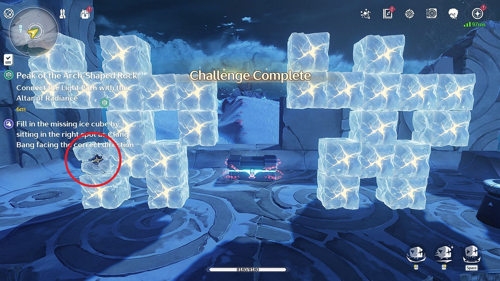 Clang Bang Echo Challenge solution (Image via Kuro Games)