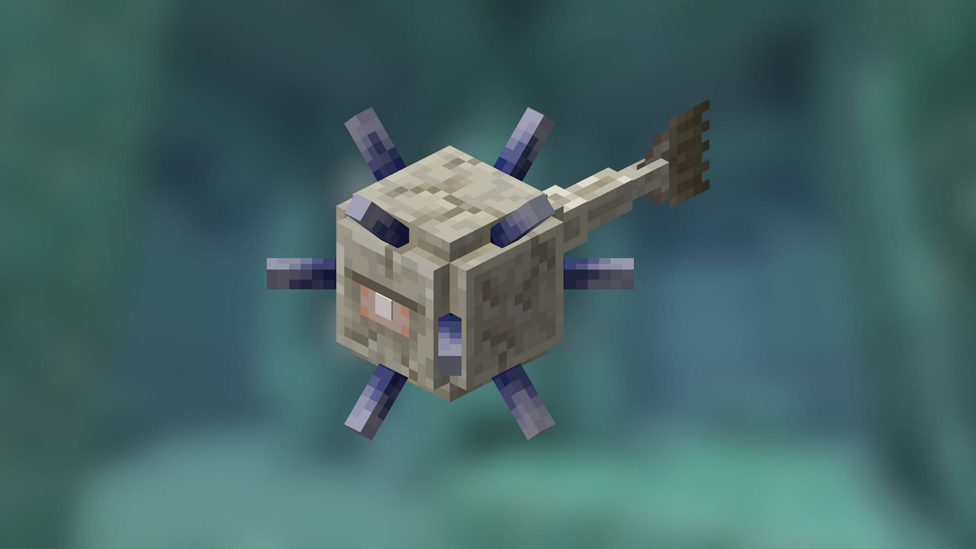 Mining fatigue is exclusively given by the Elder Guardian found in the ocean monument (Image via Mojang Studios)