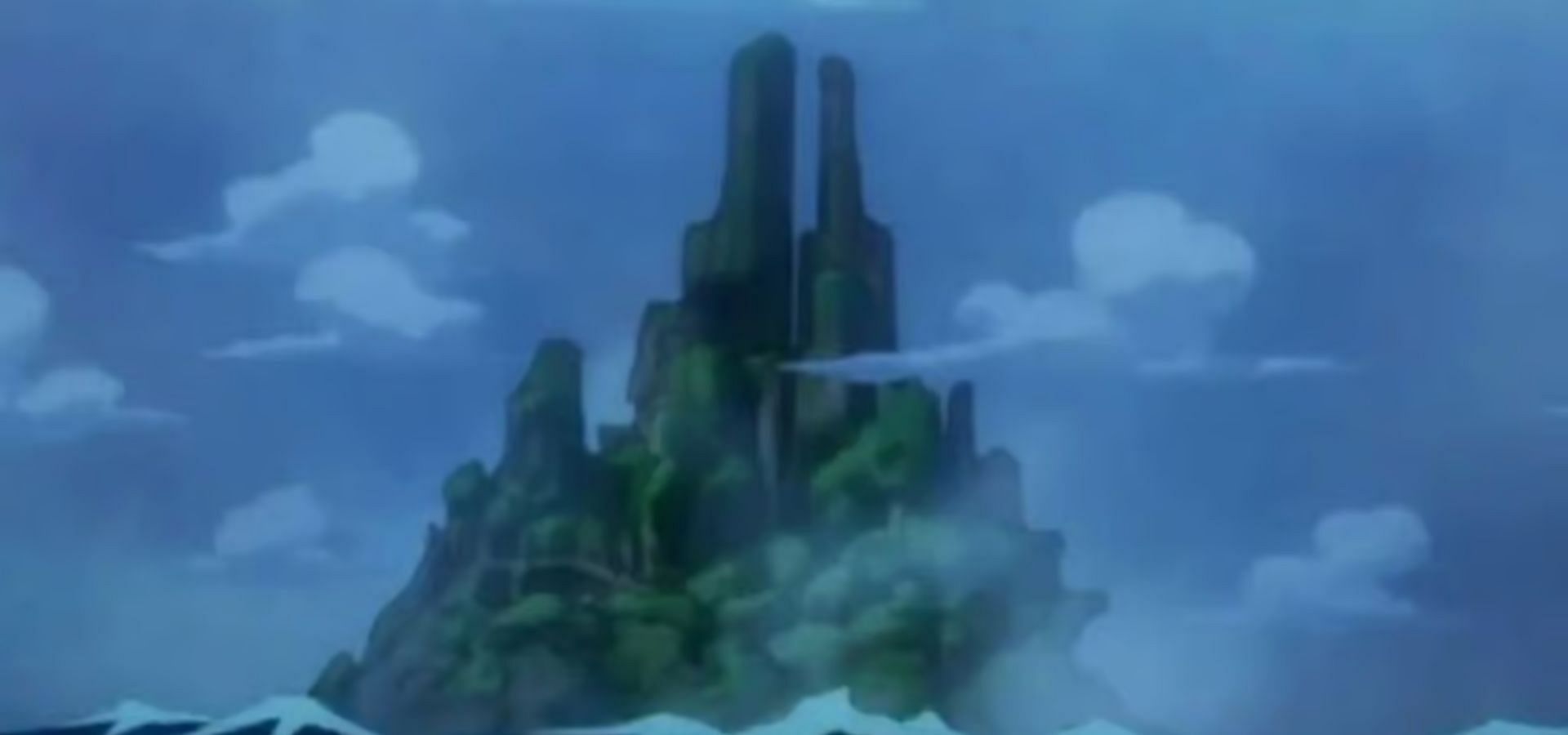 God Valley as shown in the anime (Image via Toei Animation)