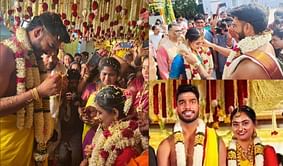 [In Pictures] Star KKR all-rounder Venkatesh Iyer ties knot with Shruti Raghunathan