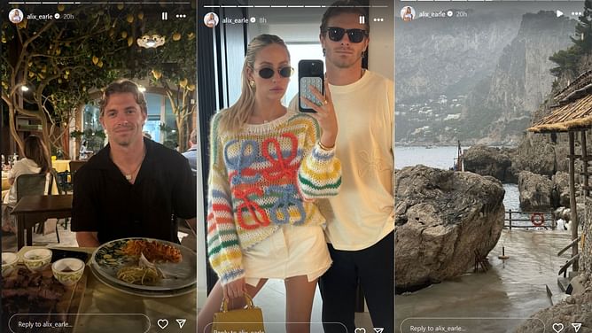 IN PHOTOS: Braxton Berrios jets off to Capri for relaxing offseason vacay with girlfriend Alix Earle
