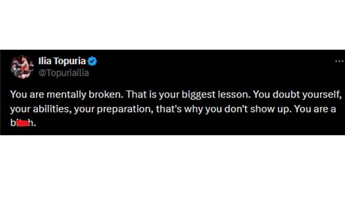 Topuria's tweet regarding McGregor's promises [Image courtesy: @Topuriailia - X]