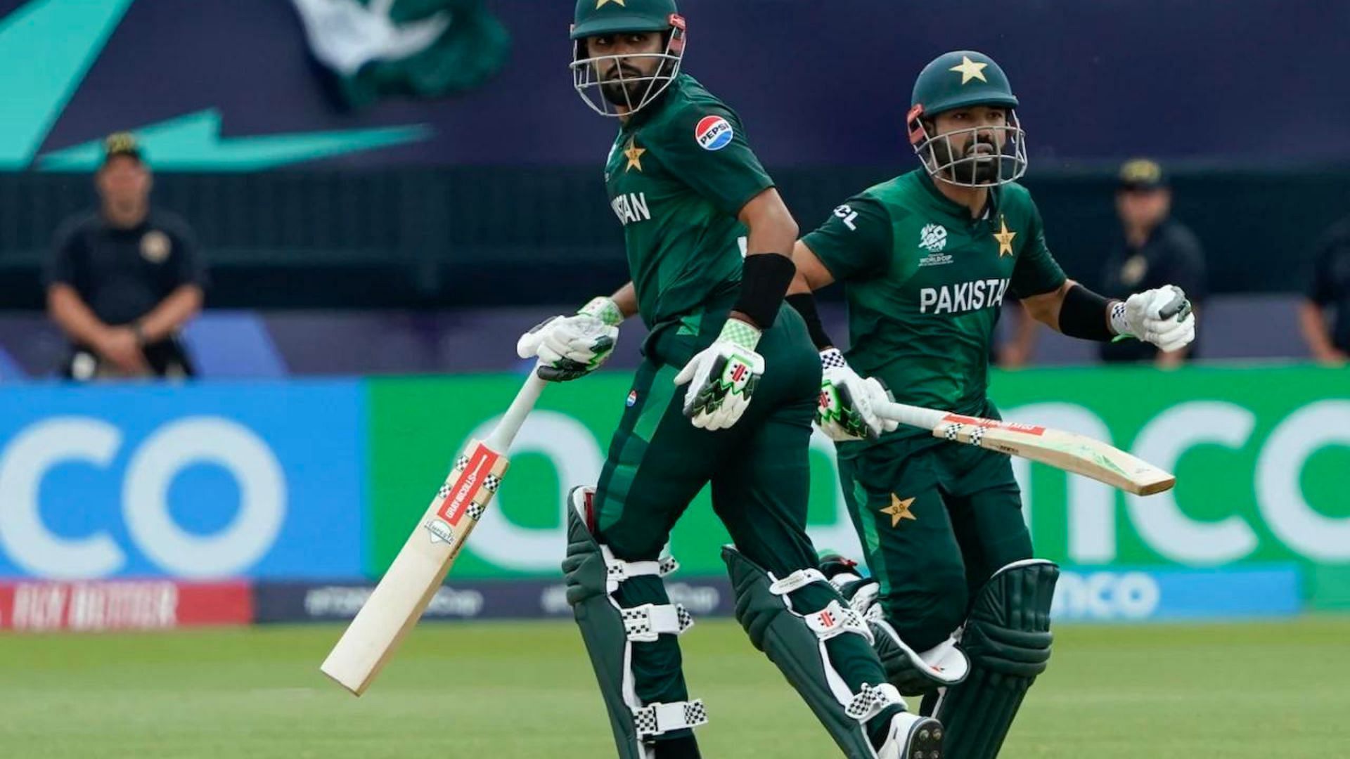 Babar Azam and Mohammad Rizwan (Credits: AFP/Getty)