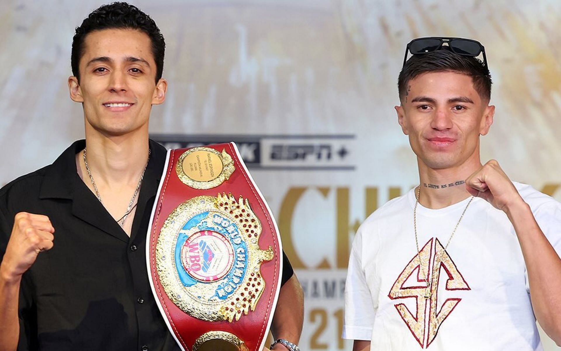 Rafael Espinoza (left) is prohibitive favorite over Sergio Chirino Sanchez (right) for the matchup [Image courtesy @rafa_espinoza on Instagram]