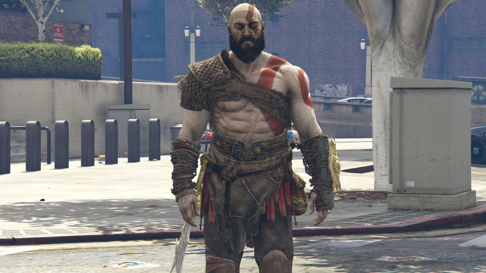 Kratos mod for GTA 5 (Image via gta5-mods.com)