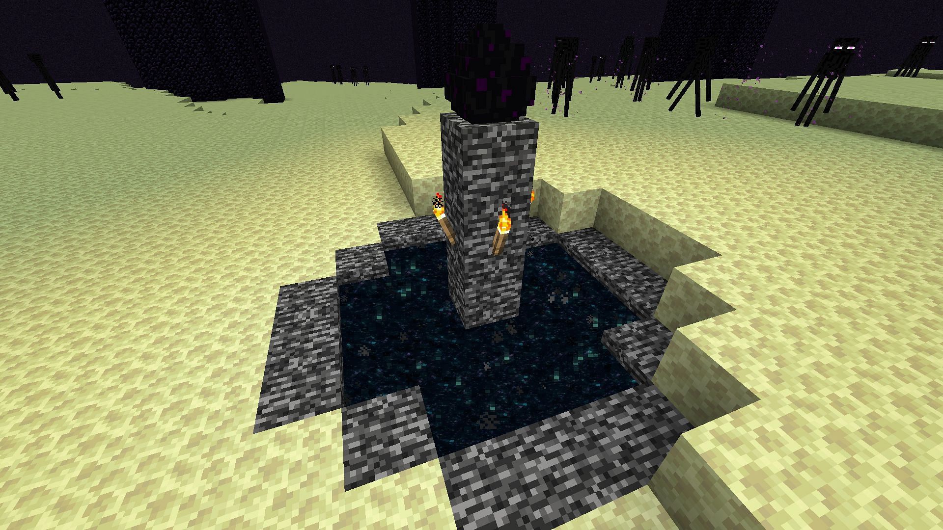 The end portal can cure status effects (Image via Mojang)