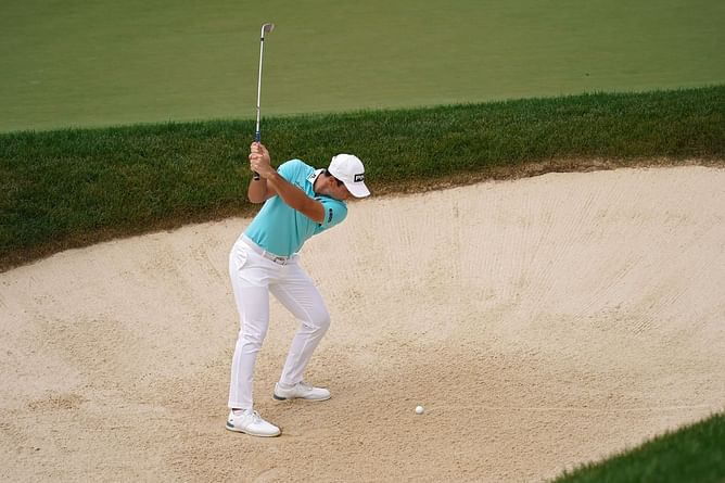 WATCH: Viktor Hovland makes incredible save after double bunker shot at 2024 Memorial Tournament