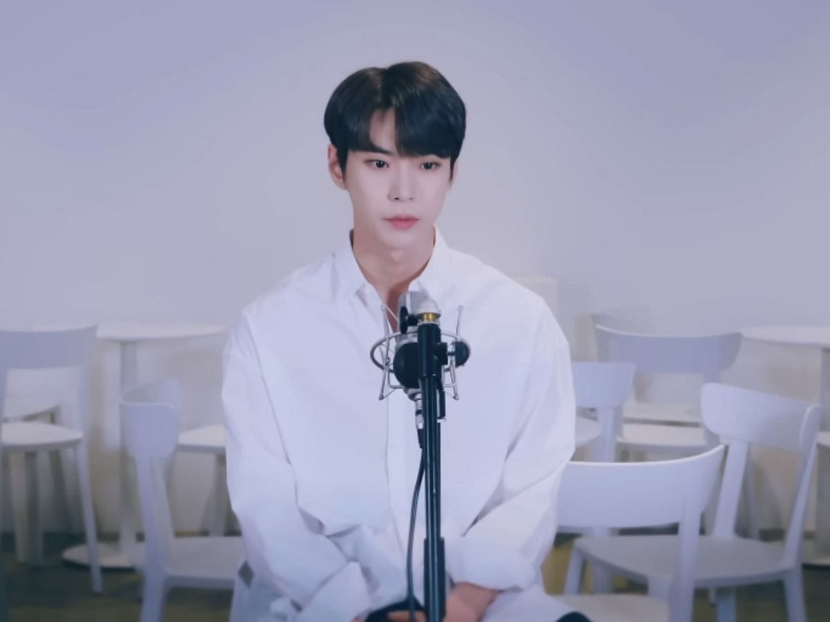 NCT Doyoung singing Breathing by Ariana Grande (Image via YouTube/ NCT MUSIC)