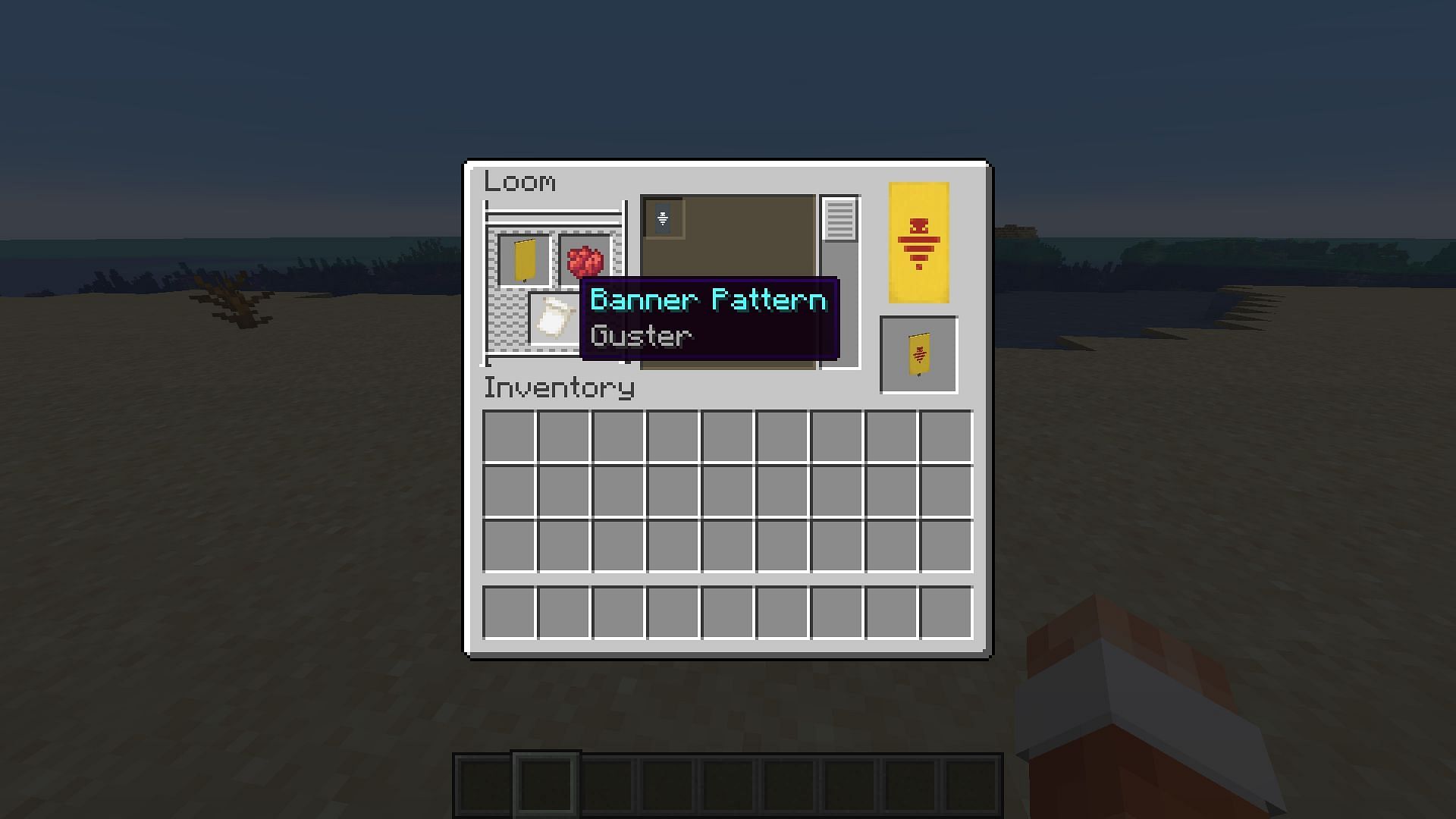 Both of the Minecraft 1.21 banner patterns can be applied with a loom block (Image via Mojang)