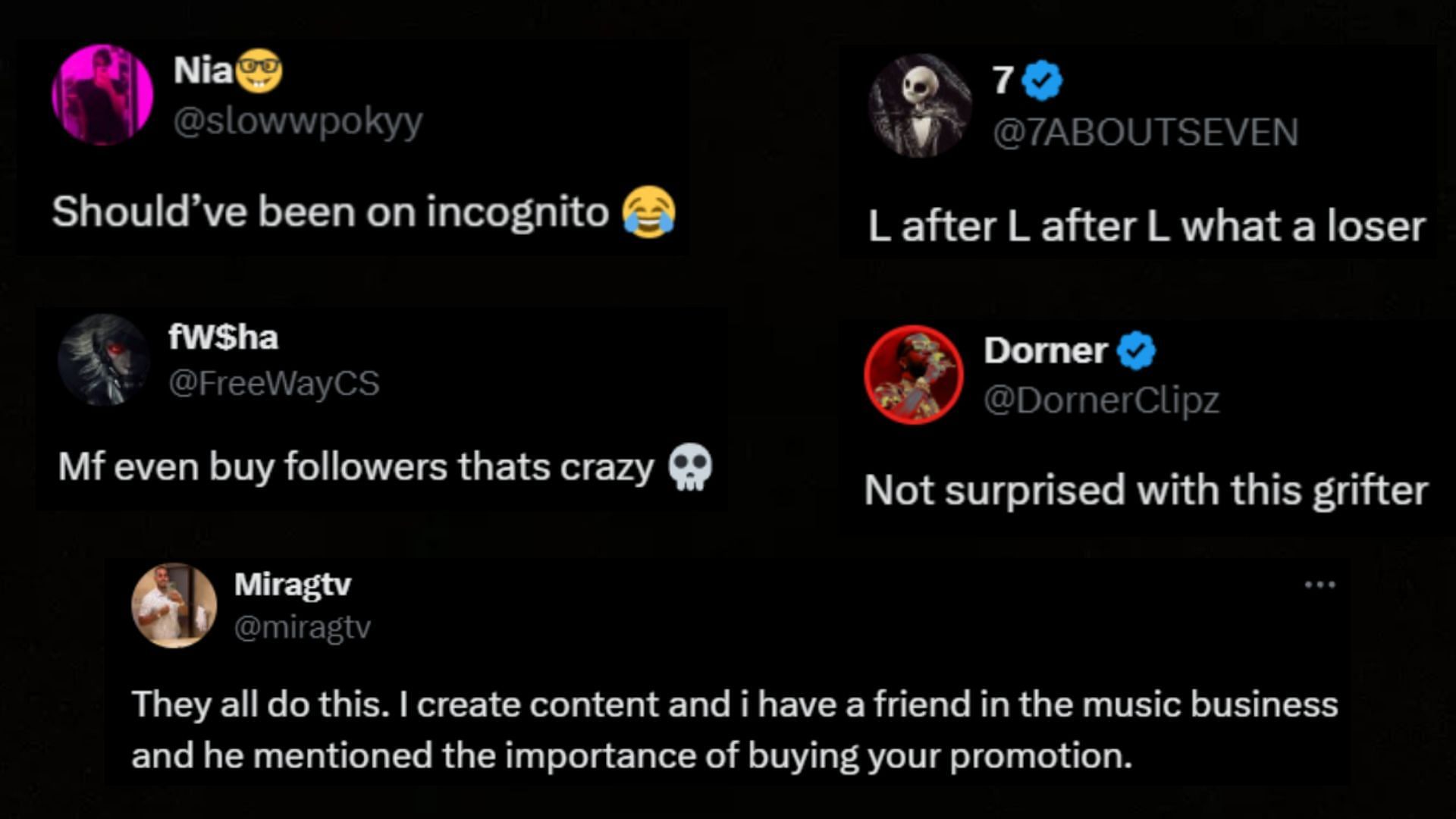 Fans react to Sneako allegedly leaking his purchasing likes on X (Image via Kick_Champ/X)