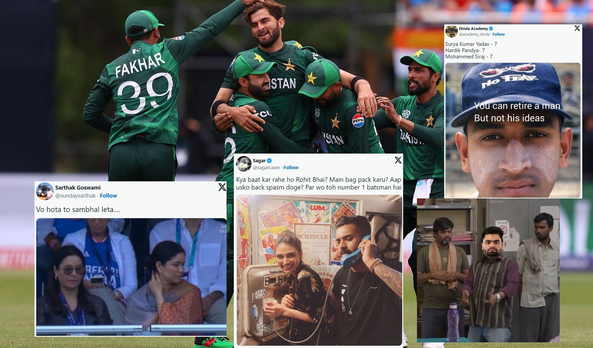Fans share memes after 1st innings of IND vs PAK T20 WC match (Image credits: ICC)