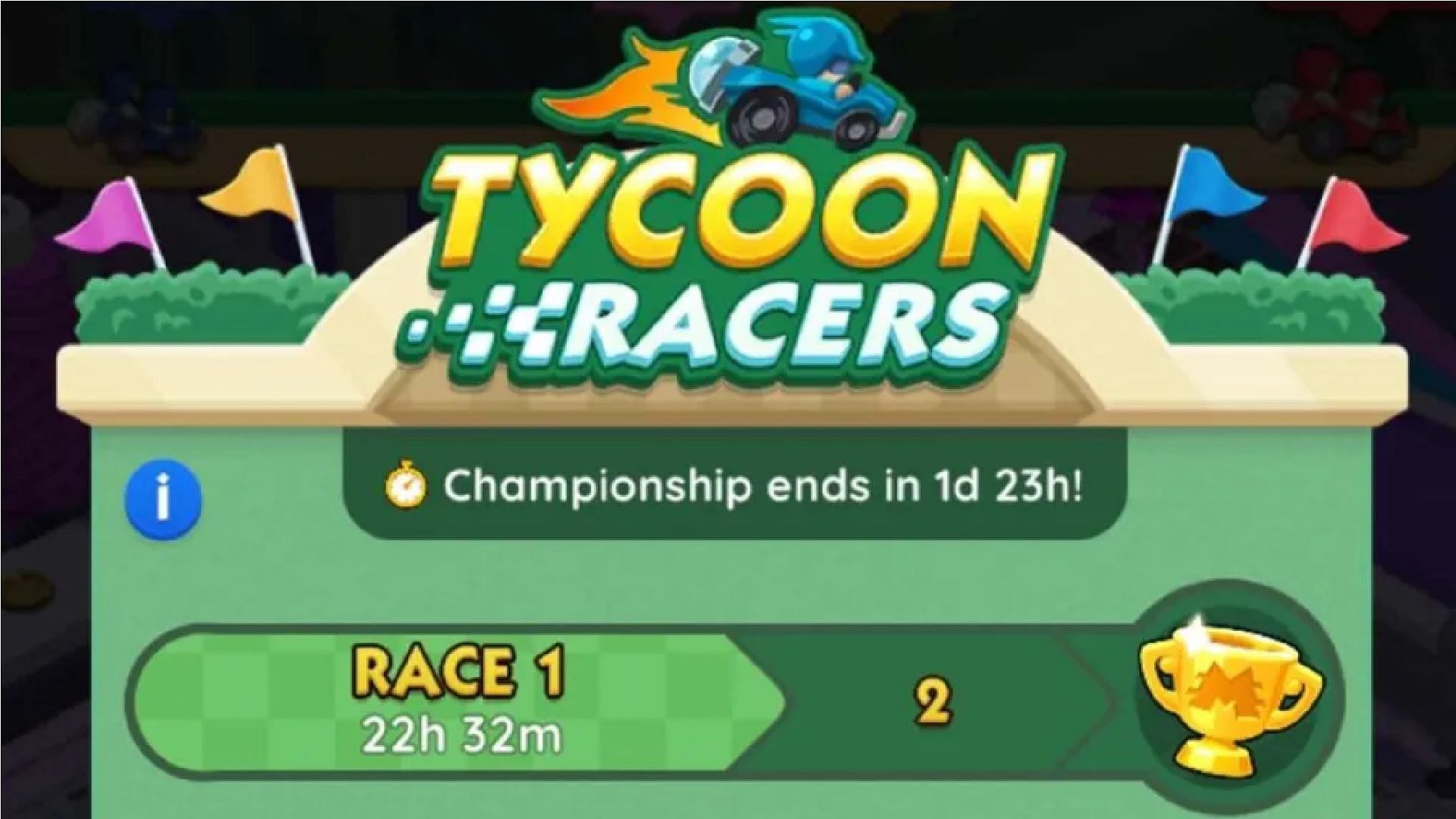 Still some time left before the first race (at the time of writing) (Image via Scopely)