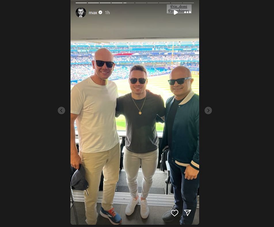 Max and his father Tie Domi | Source: Max Domi on Instagram