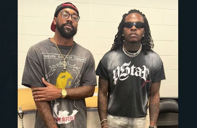 Michael Jordan's son let loose in a suite as he partied the night away at Gunna's Orlando concert