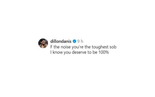 Dillon Danis reacts to Conor McGregor's injury [Image courtesy: @thenotoriousmma on Instagram]