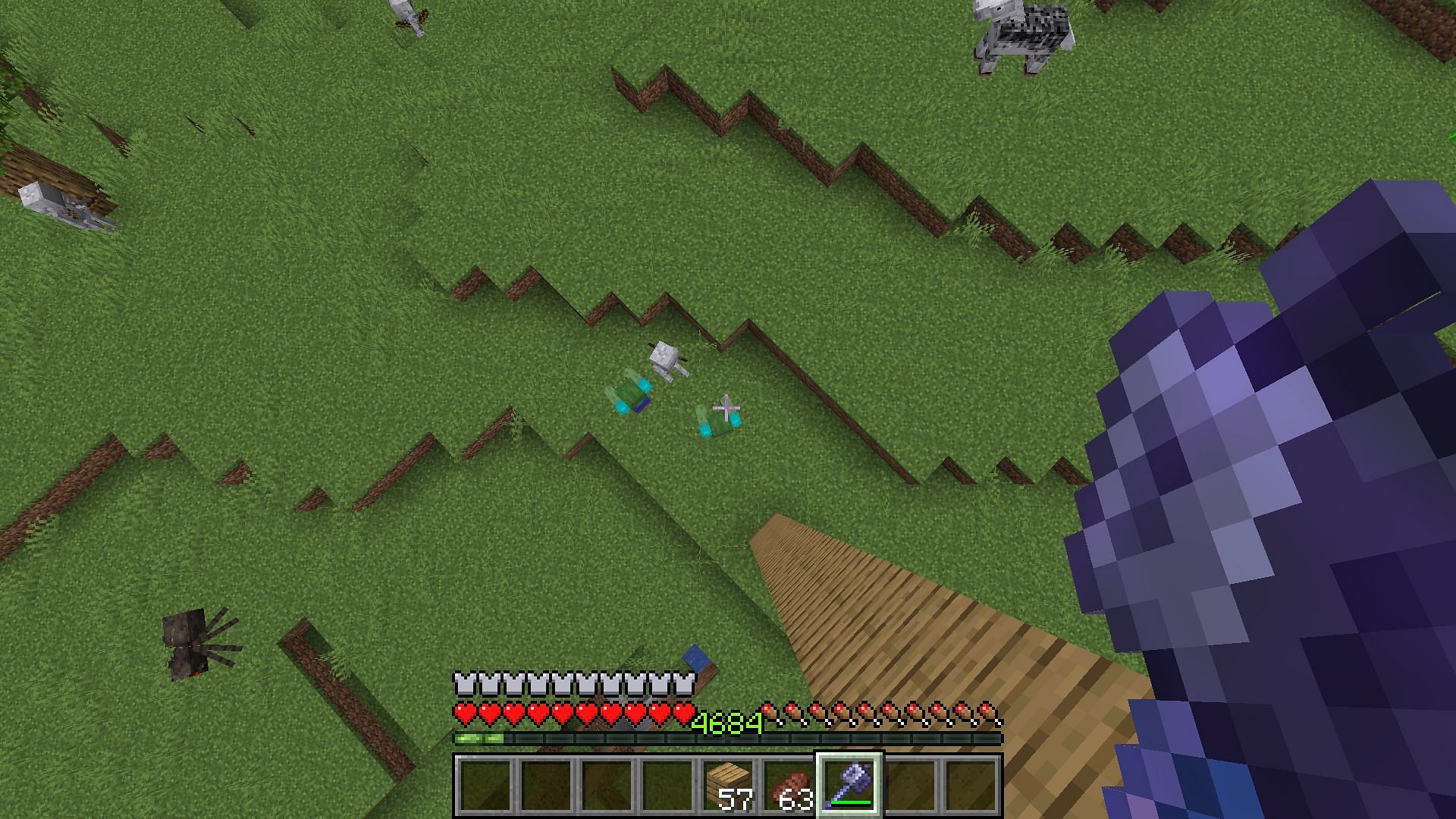 High falls are also more than enough to deal 50 hearts of damage (Image via Mojang)