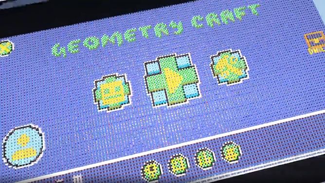 Minecraft player spends six months recreating Geometry Dash in-game