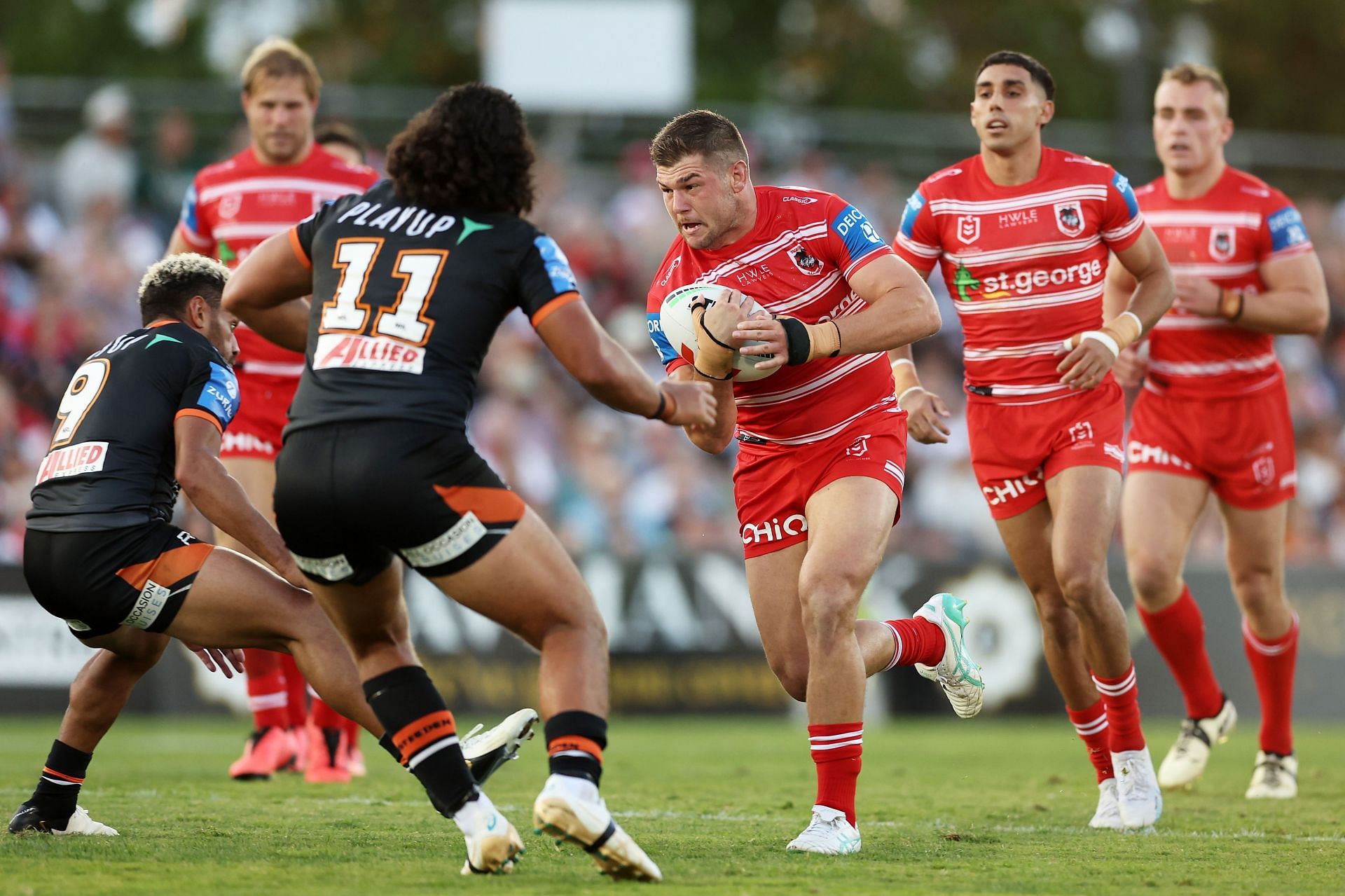 NRL Rd 6 -  Tigers v Dragons