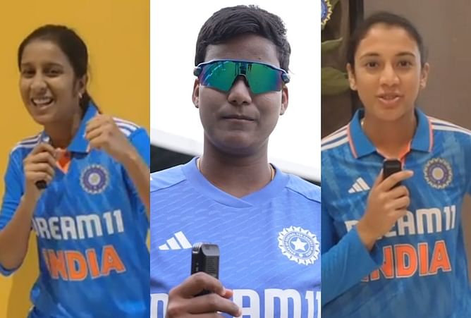 [Watch] "Teen lakh ki party" - Indian players' special wishes for Deepti Sharma for her 200th international match