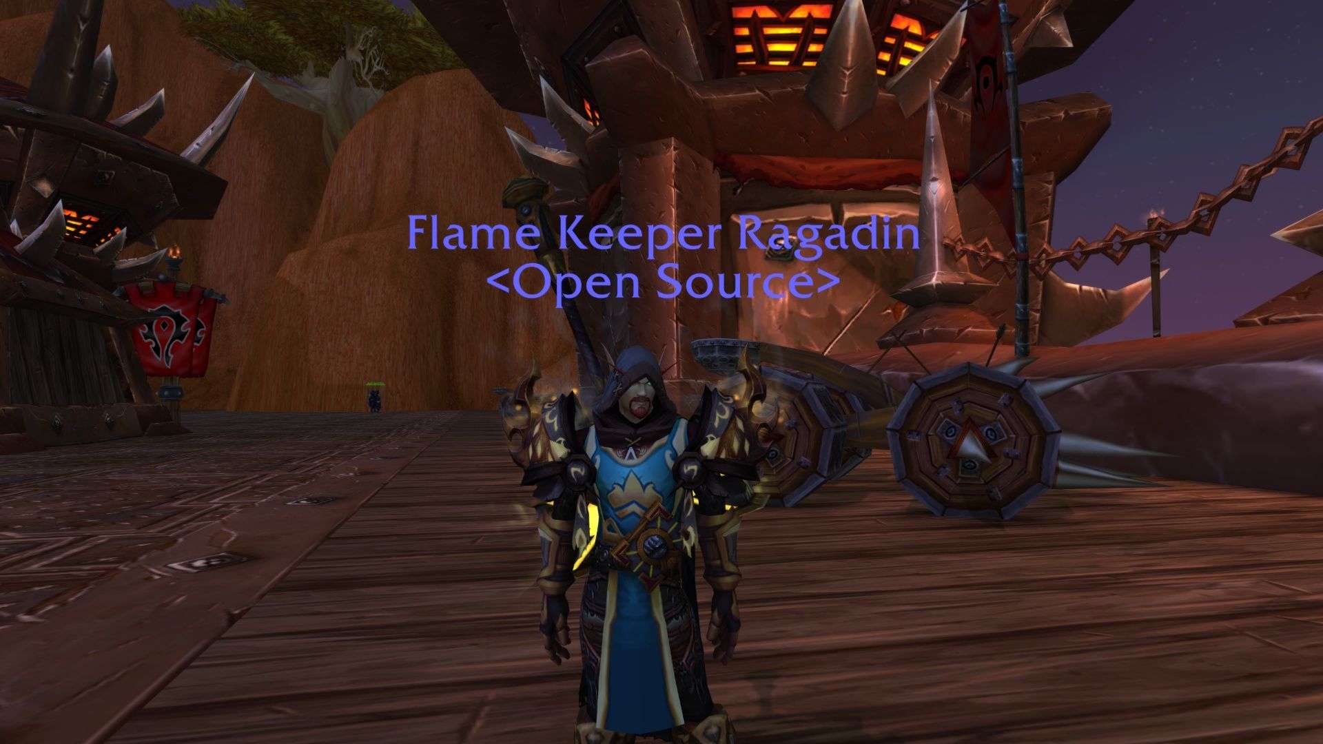 Flame Keeper Title and Tabard of Summer Skies, are both available in this event (Image via Blizzard Entertainment)