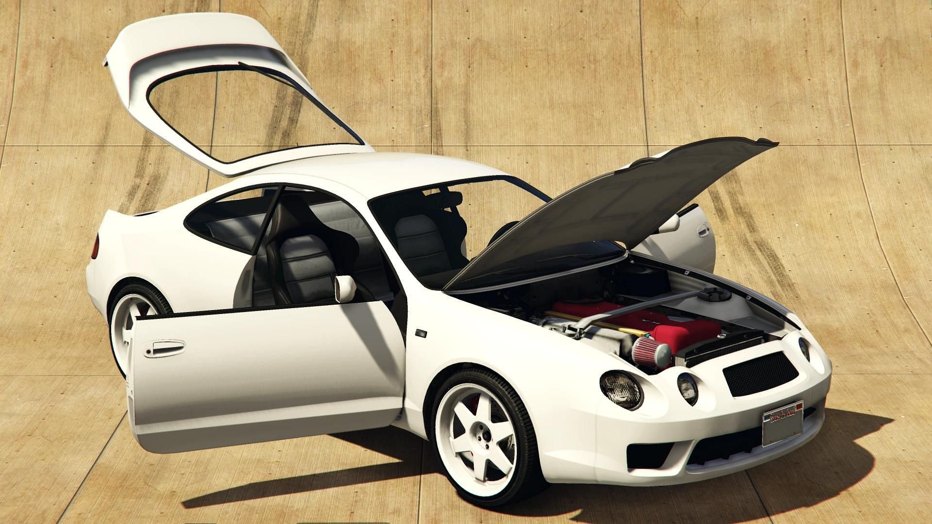 Karin Calico GTF in GTA Online is one of the most customizable vehicles (Image via Rockstar Games || GTA Wiki)