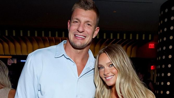 In photos: Rob Gronkowski and girlfriend Camille Kostek enjoy day out in sunny LA