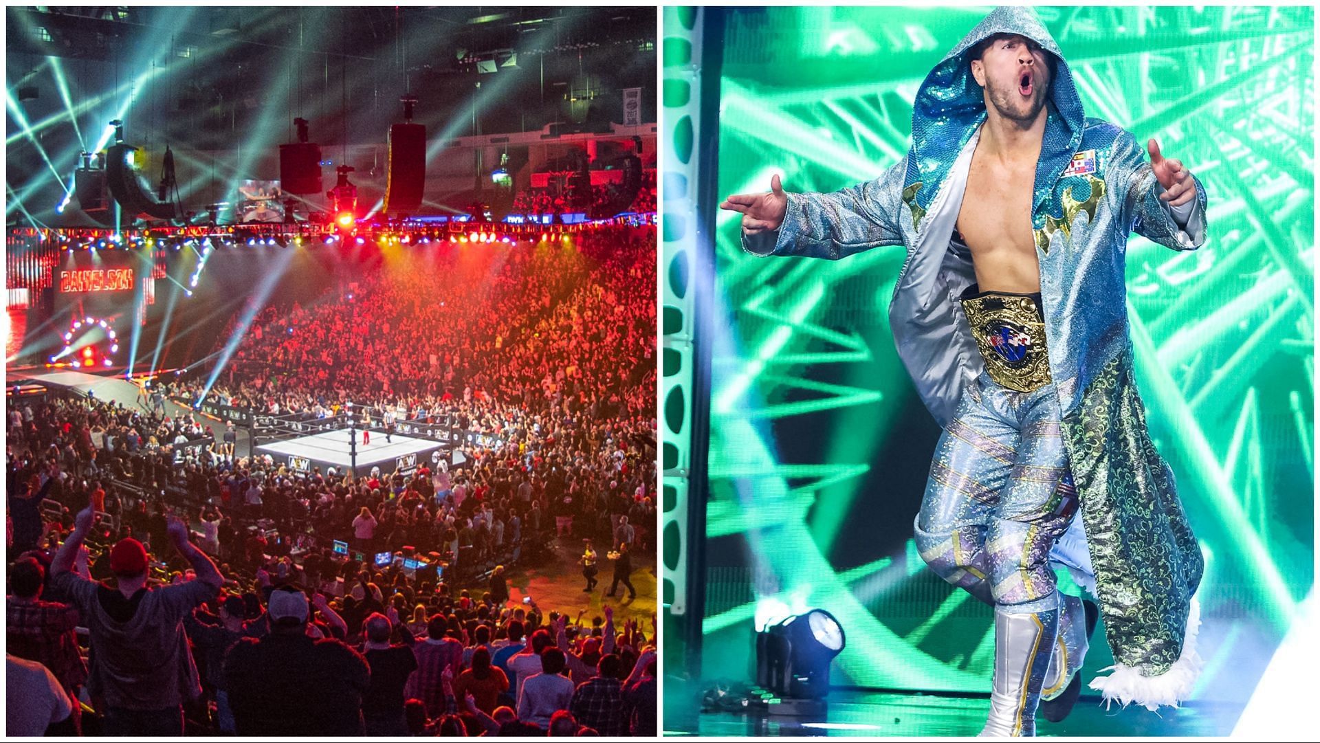 AEW fans pack arena for Dynamite, Will Ospreay with the AEW International Championship