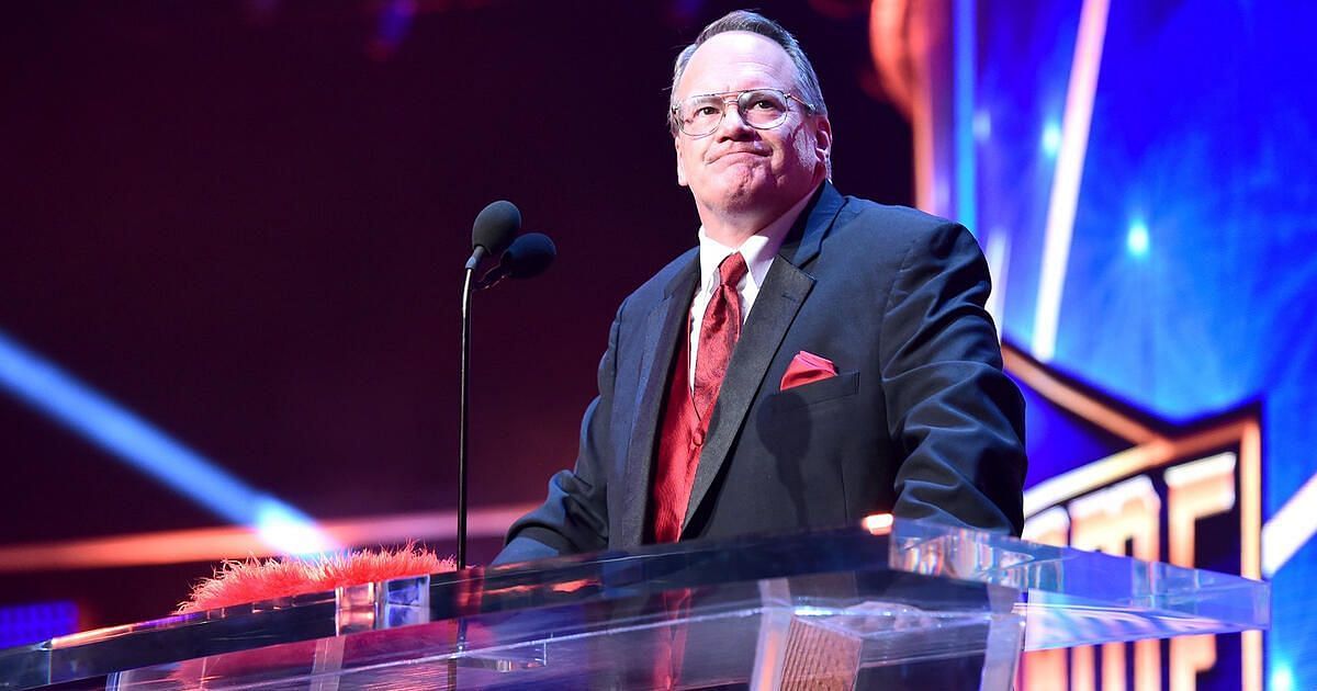 Jim Cornette at  the WWE Hall of Fame cerermony in  2017 [Photo credit: WWE gallery]