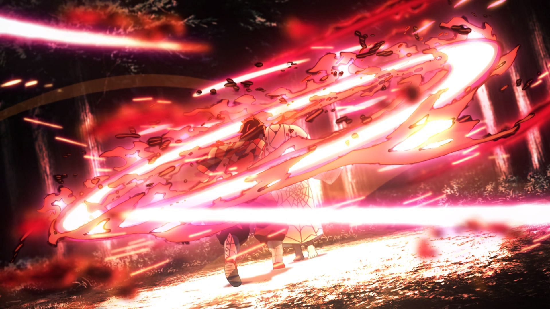 Tanjiro vs Rui was one of the defining moments of this series (Image via Ufotable)