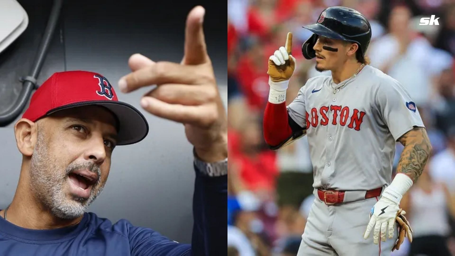 Boston Red Sox Manager Alex Cora &amp; Slugger Jarren Duran