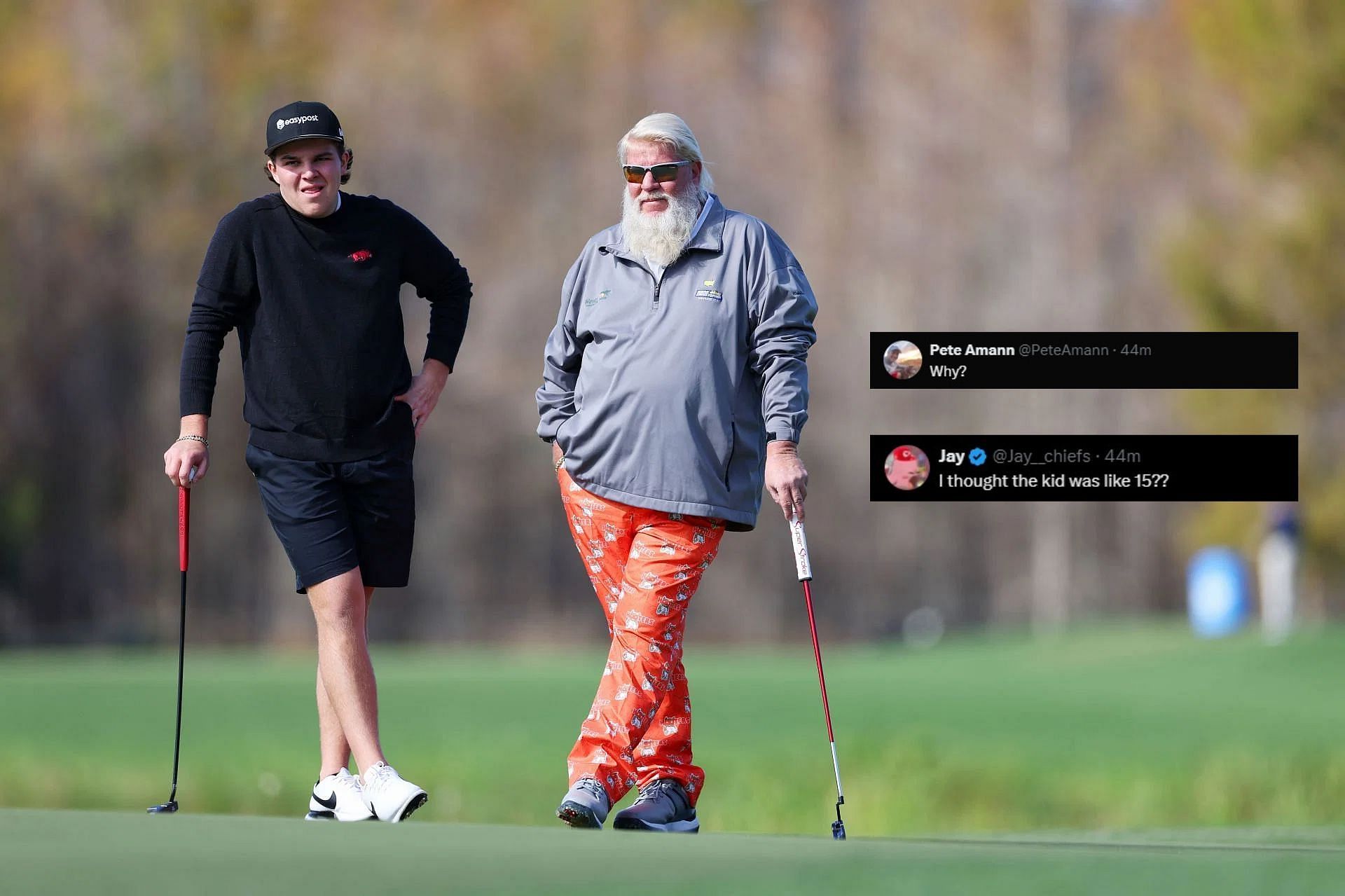 John Daly and his son John Daly II (Image via Getty).