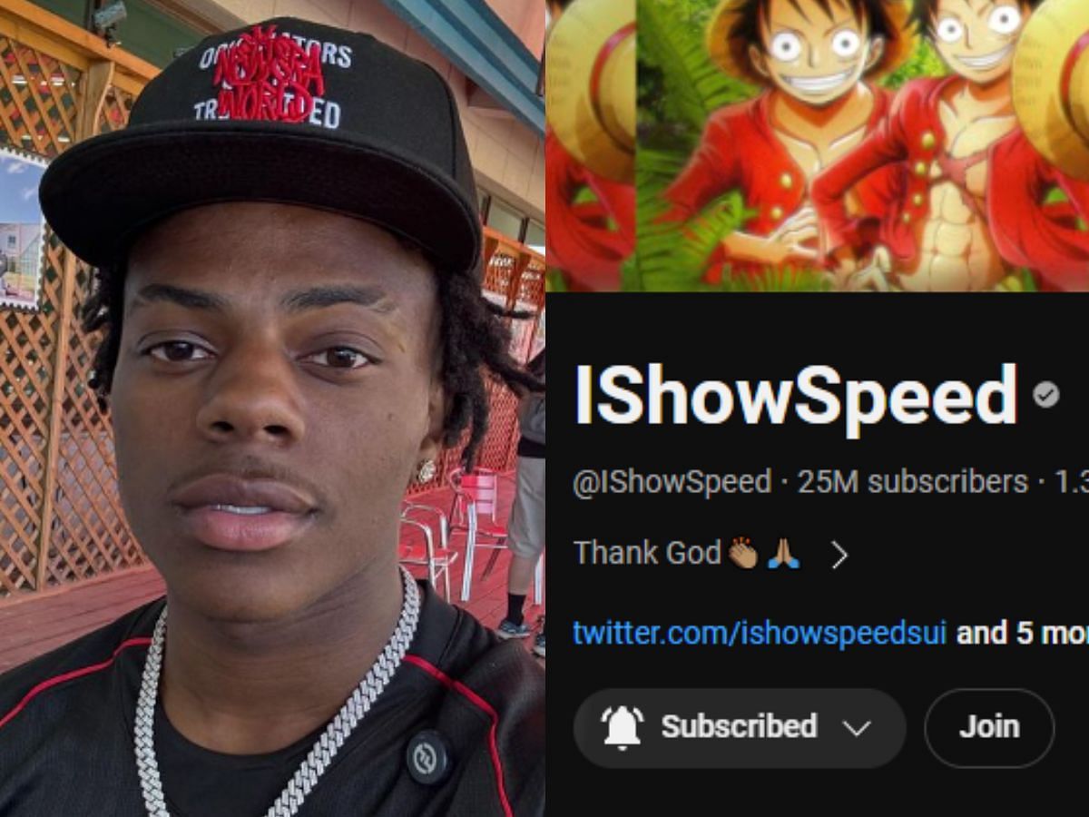 Explaining how IShowSpeed chose his name (Image via YouTube and Instagram/IShowSpeed)