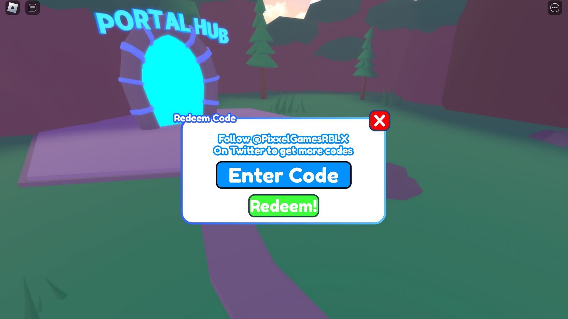 Redemption text box (Image via Roblox)