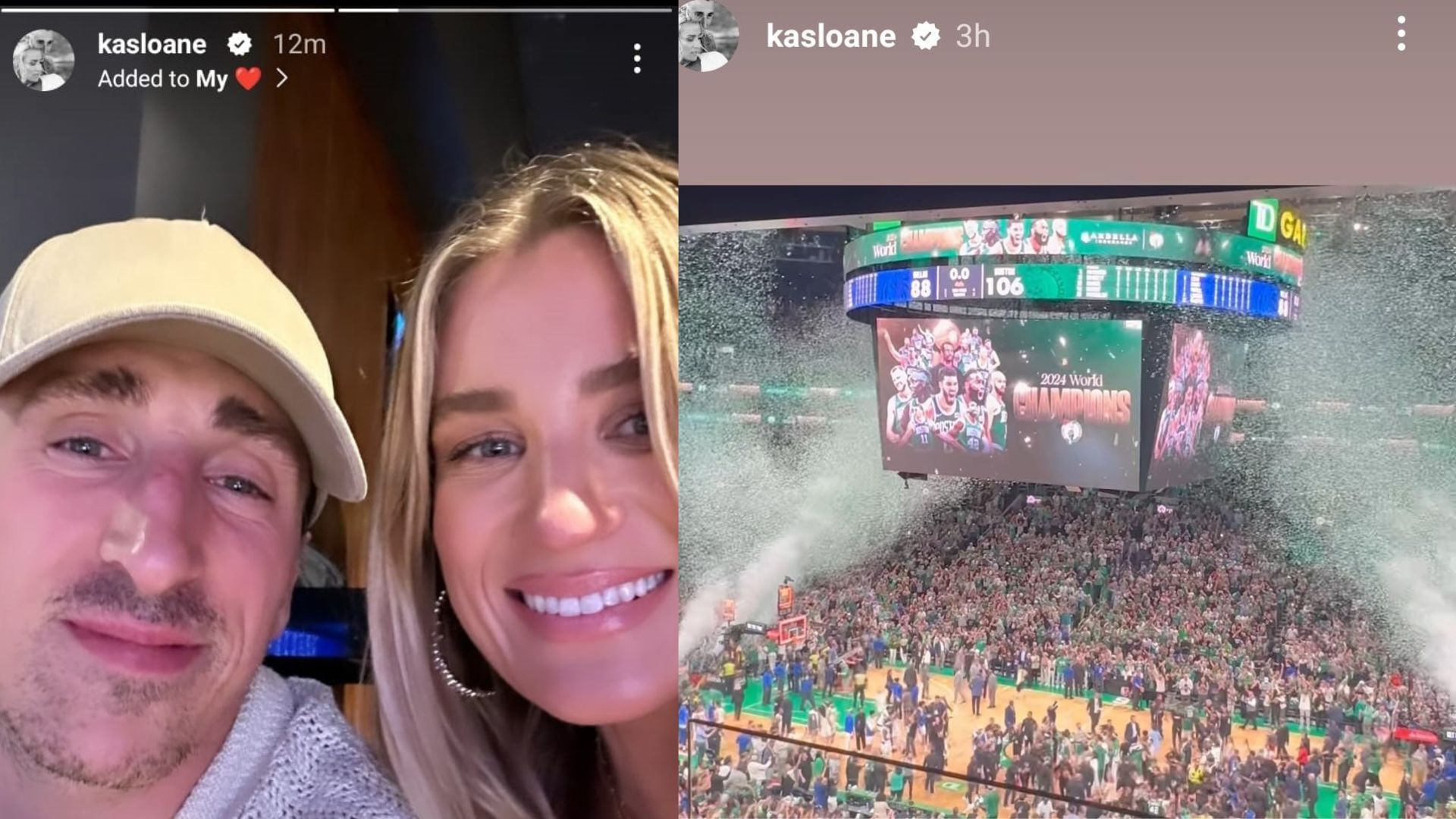 In Photos: Bruins' Brad Marchand And Wife Katrina Watch Boston Celtics ...