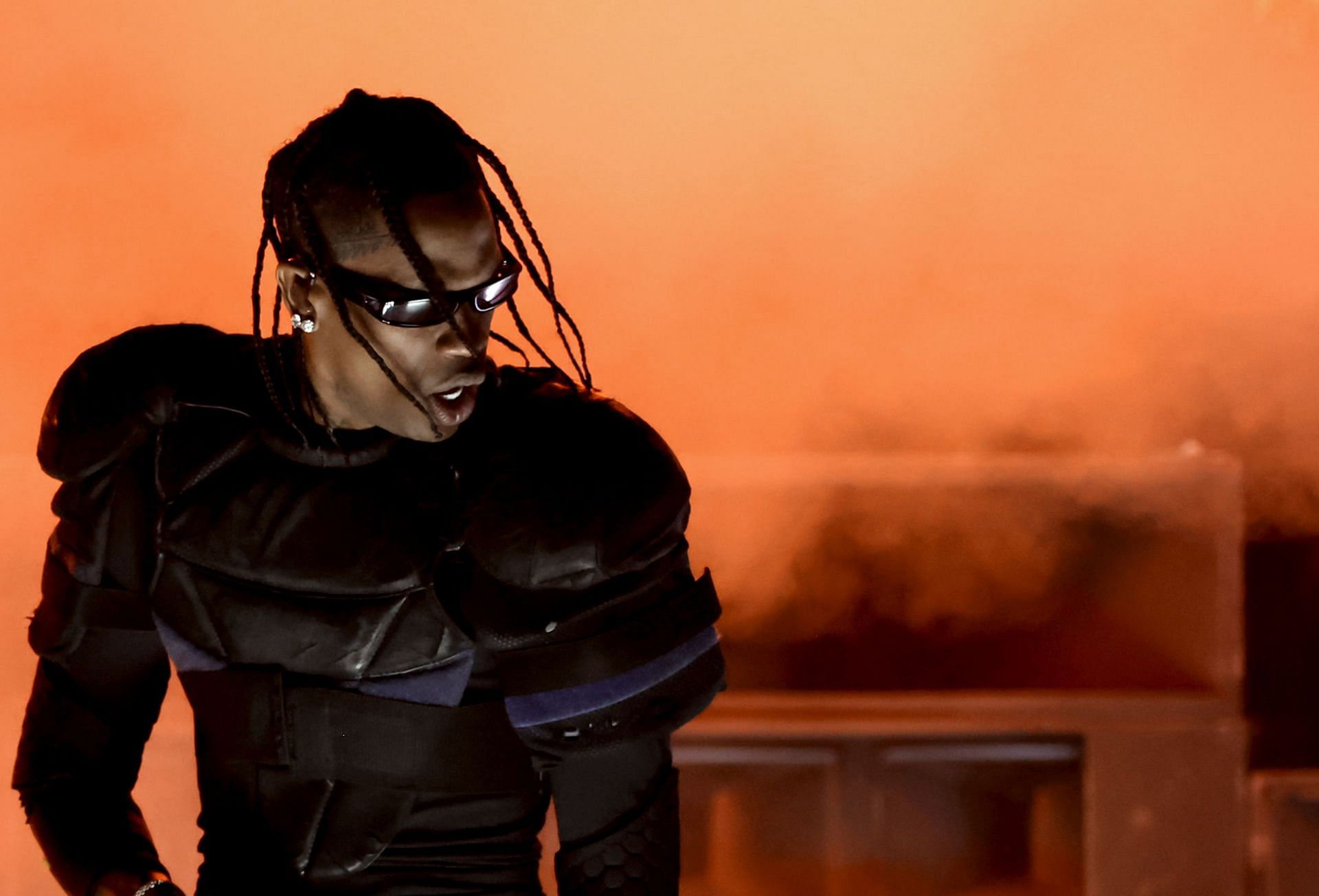  Travis Scott performs onstage during the 66th GRAMMY Awards (Image via Getty)