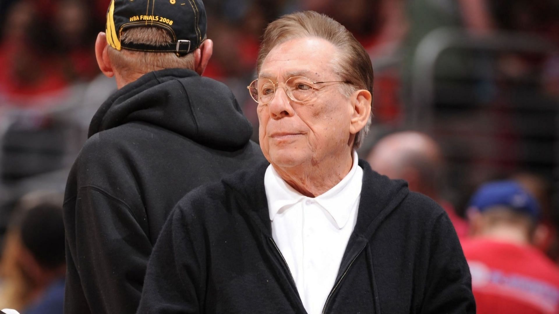 Donald Sterling at an NBA playoffs game in 2012
