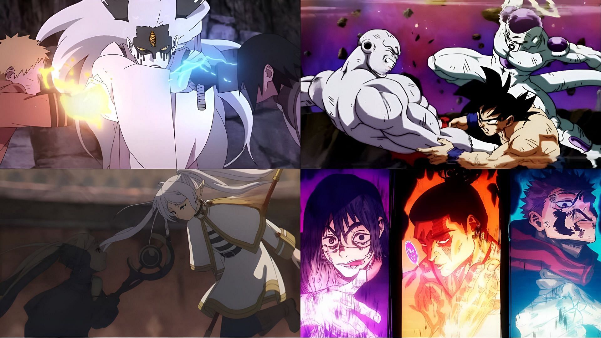10 Best 2 vs 1 fights in anime, ranked (Image via MAPPA, Toei Animation, Madhouse, &amp; Studio Pierrot)