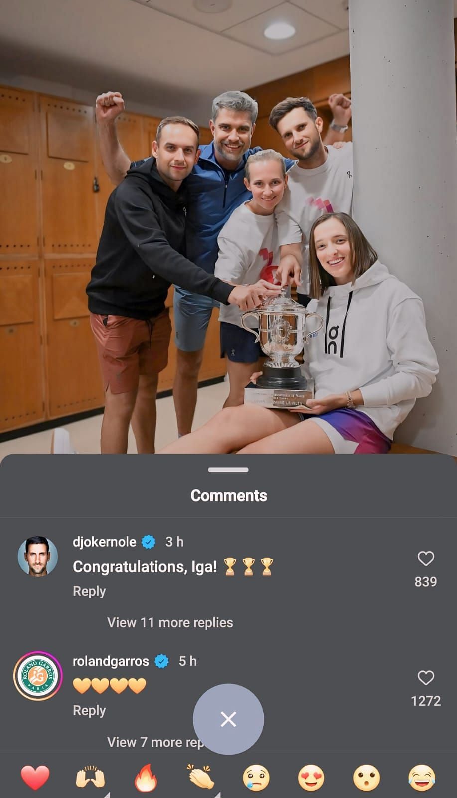 Djokovic&#039;s comment.