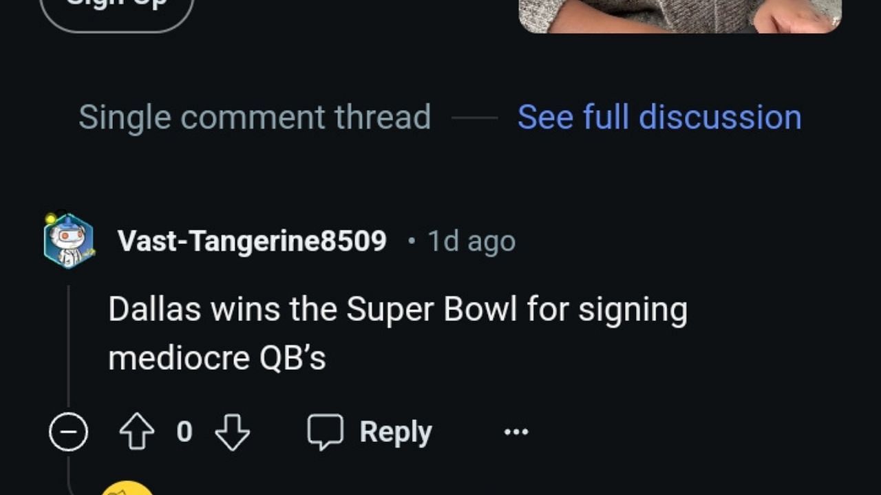 Wins the Super Bowl for signing mediocre QBs. 1