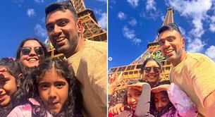 [Pictures] Ravichandran Ashwin shares heartwarming pictures with his wife and kids at the Eiffel Tower