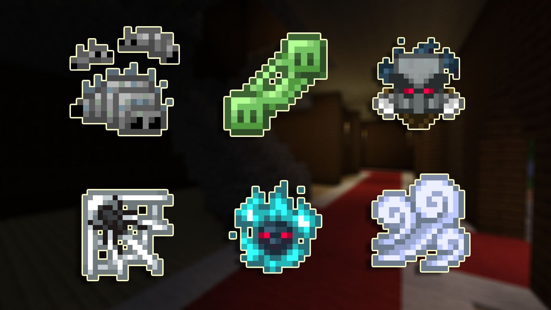 The symbols for all of 1.21&#039;s new status effects (Image via Mojang)