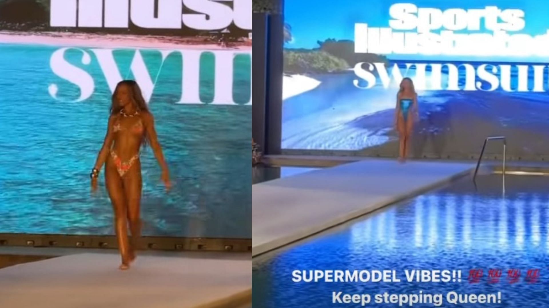 Jilly Anais at the SI Swimsuit issue runway