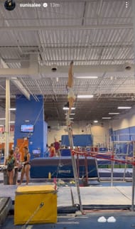 Screenshot of Suni Lee's Instagram story.