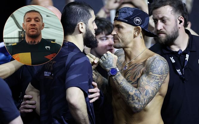 Dustin Poirier shares three-word reaction to Conor McGregor backing him to beat Islam Makhachev at UFC 302