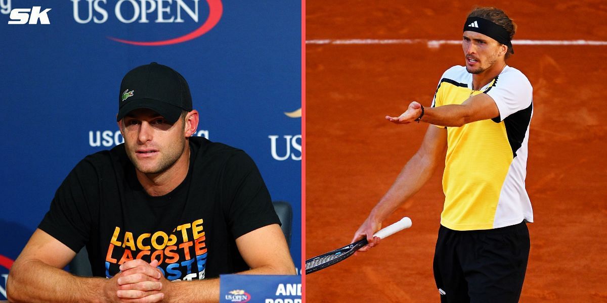 Andy Roddick (L), Alexander Zverev (Source: Getty)