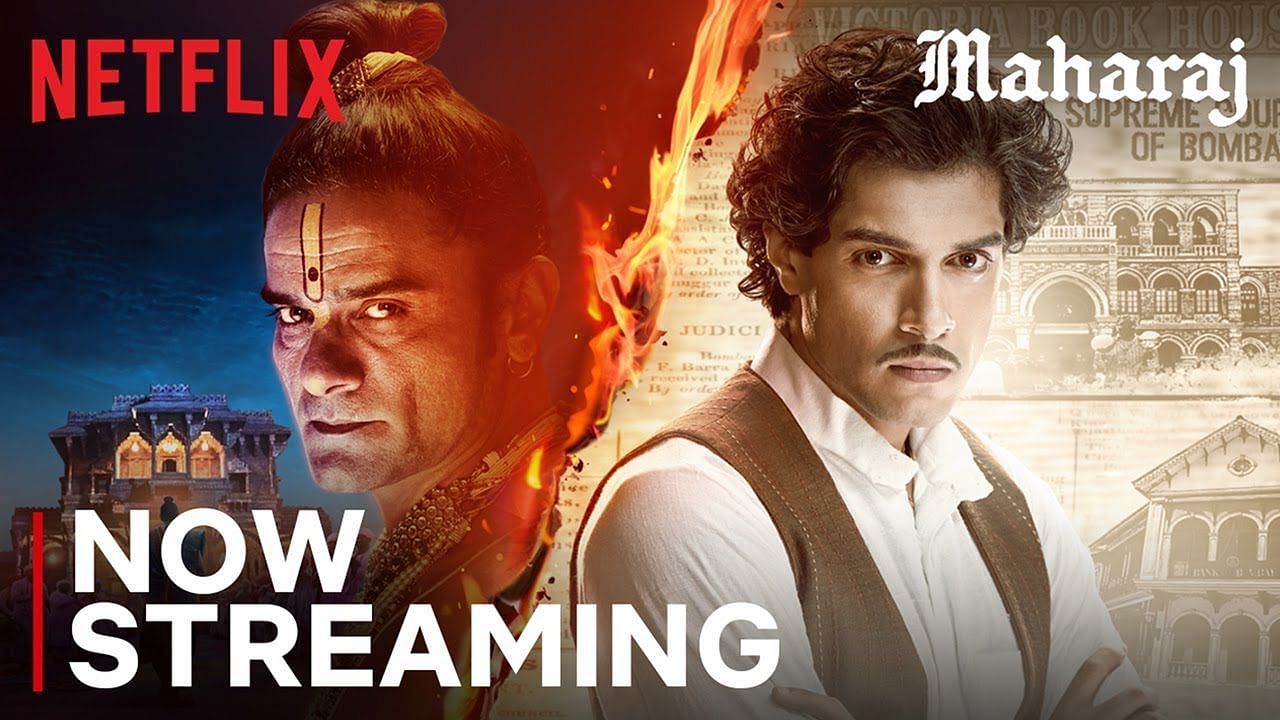 Maharaj is based on the true story of an 1862 libel case. (Image via Netflix)